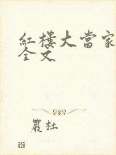 红楼大当家阅读全文