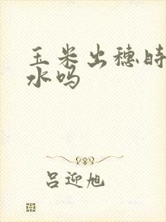 玉米出穗时能浇水吗