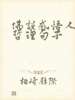 佛说感悟人生的哲理句子