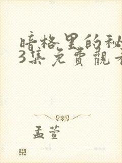 暗格里的秘密23集免费观看