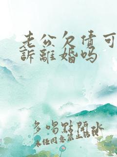 老公欠债可以起诉离婚吗