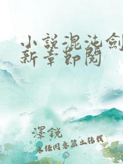 小说混沌剑神最新章节阅