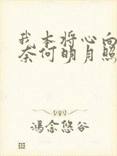 我本将心向明月奈何明月照沟渠演员表介绍