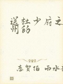 送杜少府之任蜀州的