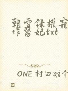 朝雪录权宠之仵作医妃txt