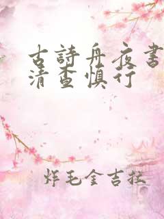 古诗舟夜书所见清查慎行