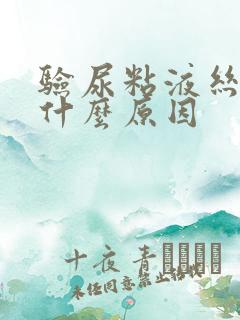 验尿粘液丝高是什么原因