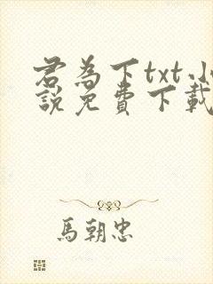 君为下txt小说免费下载