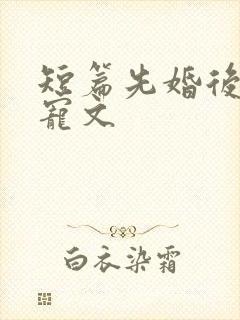 短篇先婚后爱甜宠文