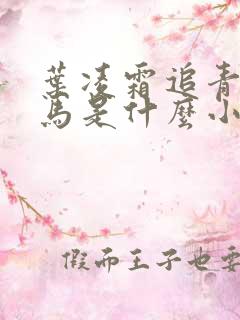 叶凌霜追青梅竹马是什么小说