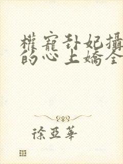 权宠卦妃摄政王的心上娇全文