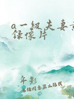 a一级夫妻黄色录像片