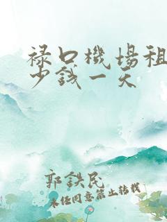 禄口机场租车多少钱一天