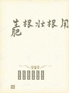 生根壮根用什么肥