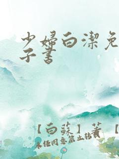 少妇白洁免费电子书