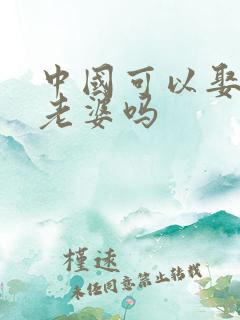中国可以娶两个老婆吗