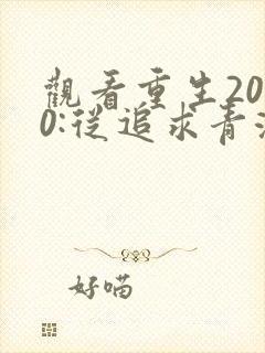 观看重生2000:从追求青涩校花同桌开始小说