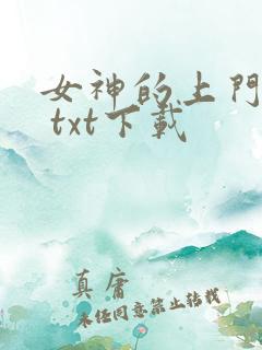 女神的上门豪婿 txt下载