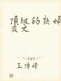 顶级的熟妇后宫爽文