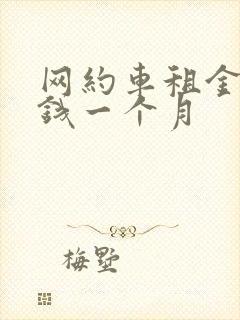 网约车租金多少钱一个月