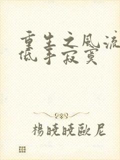 重生之风流仕途低手寂寞