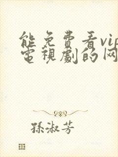 能免费看vip电视剧的网站