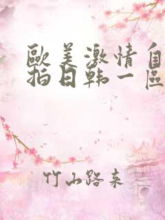 欧美激情自拍偷拍日韩一区