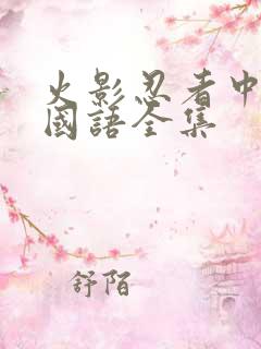 火影忍者中文版国语全集