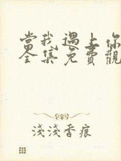 当我遇上你短剧全集免费观看