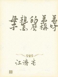 母亲的弟弟的妻子怎么称呼