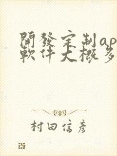 开发定制app软件大概多少钱
