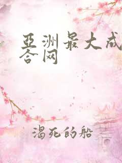 亚洲最大成人综合网