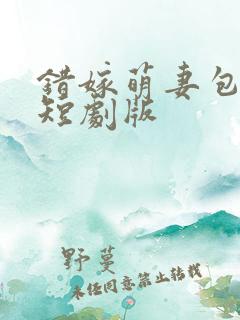 错嫁萌妻包甜的短剧版