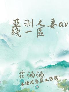 亚洲人妻av在线一区