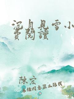 沉月见雪小说免费阅读