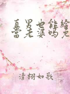 直男也能给别人当老婆吗免费阅读