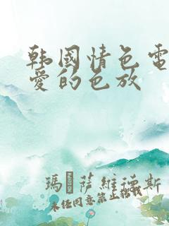 韩国情色电影 爱的色放