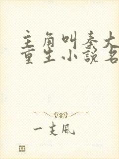 主角叫秦大壮的重生小说名字
