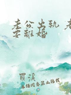 老公出轨 老婆要离婚