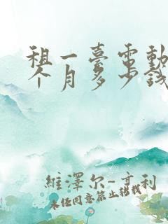 租一台电动车一个月多少钱