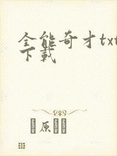 全能奇才txt下载