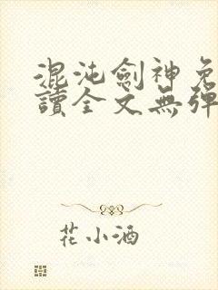 混沌剑神免费阅读全文无弹窗