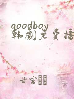 goodboy韩剧免费播放高清