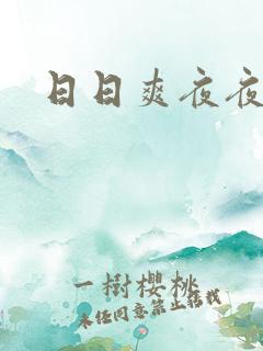 日日爽夜夜 爽