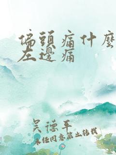 偏头痛什么症状左边痛