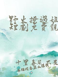 野火撩过姐姐心短剧免费观看全集