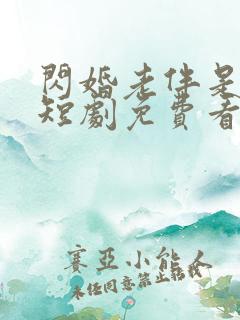 闪婚老伴是豪门短剧免费看