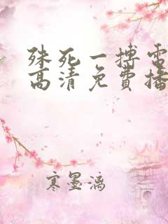 殊死一搏电影在高清免费播放