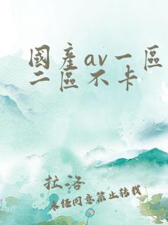 国产av一区,二区不卡