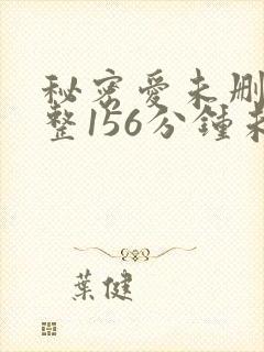 秘密爱未删减完整156分钟未删减